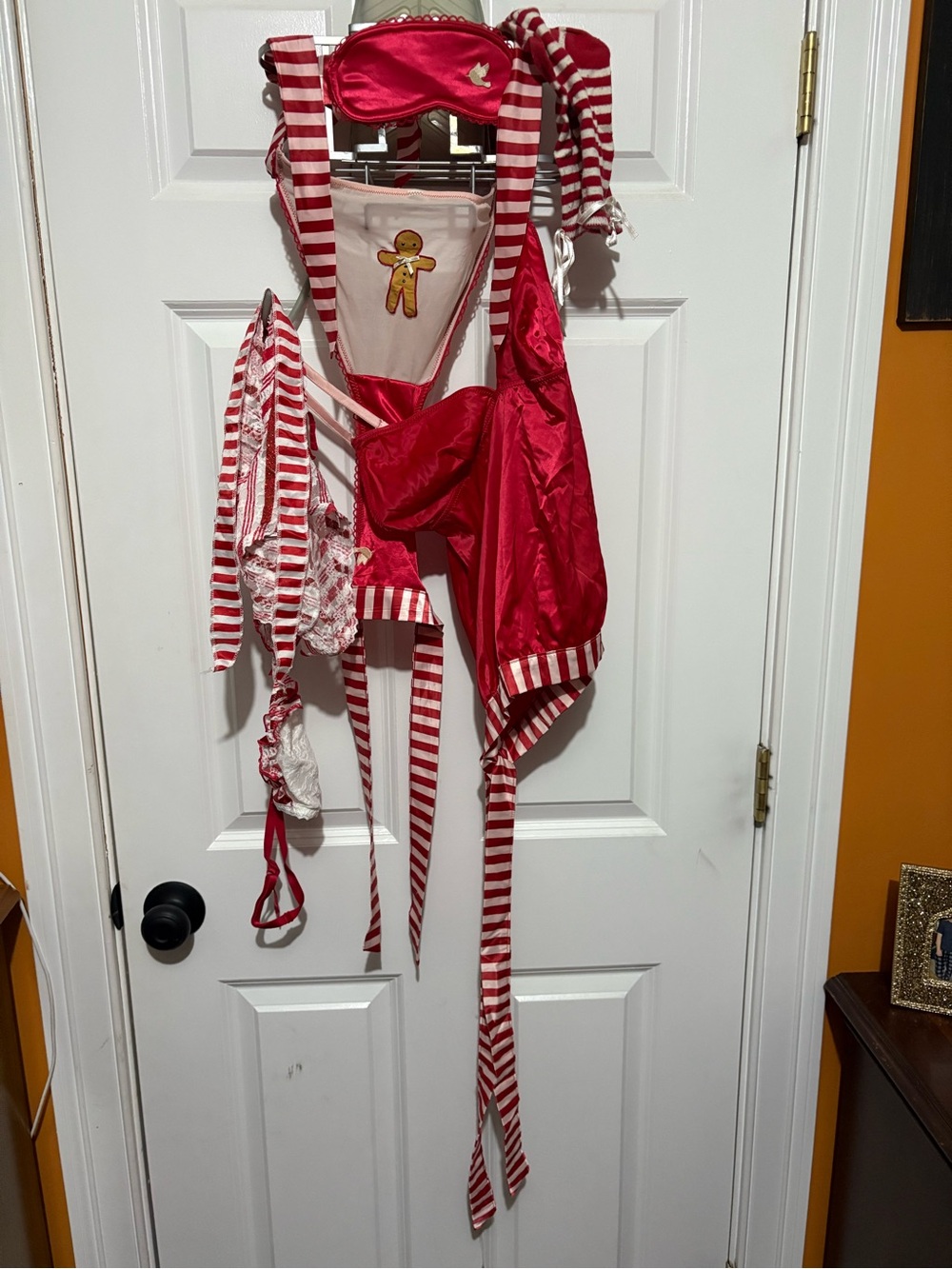 Rare Victoria’s Secret Sista Shei Vintage Gingerbread Striped 7 Piece Set
